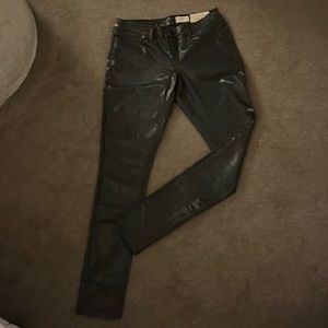 ALL SAINTS Black Patent Pants